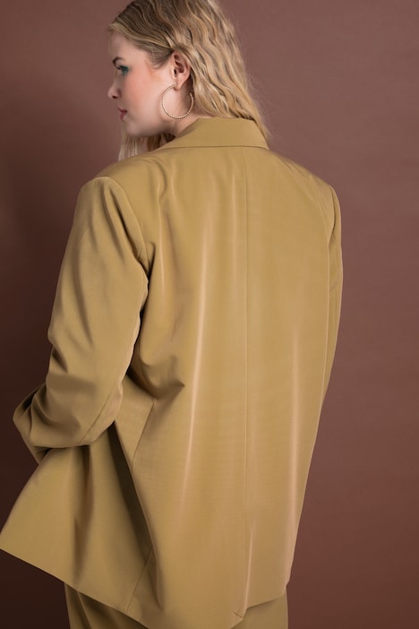 Oversized-Blazer, Revers, Langarm