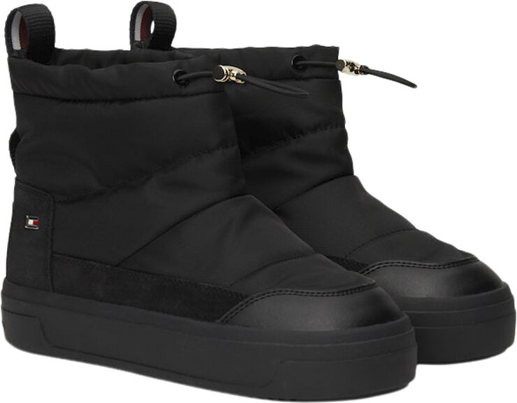 Tommy Hilfiger FLAG NYLON MINI SNOWBOOT Black