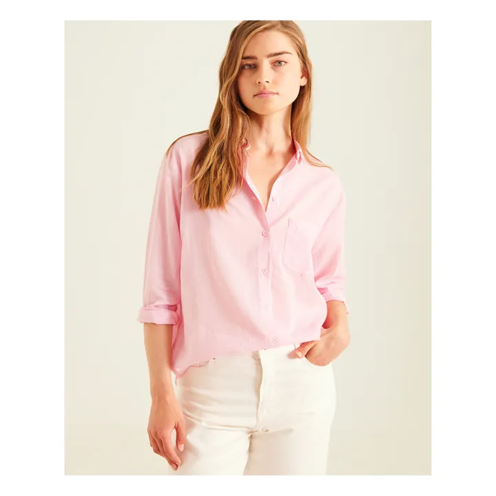 Sacrécoeur Chemise Manon Voile de Coton | Rose