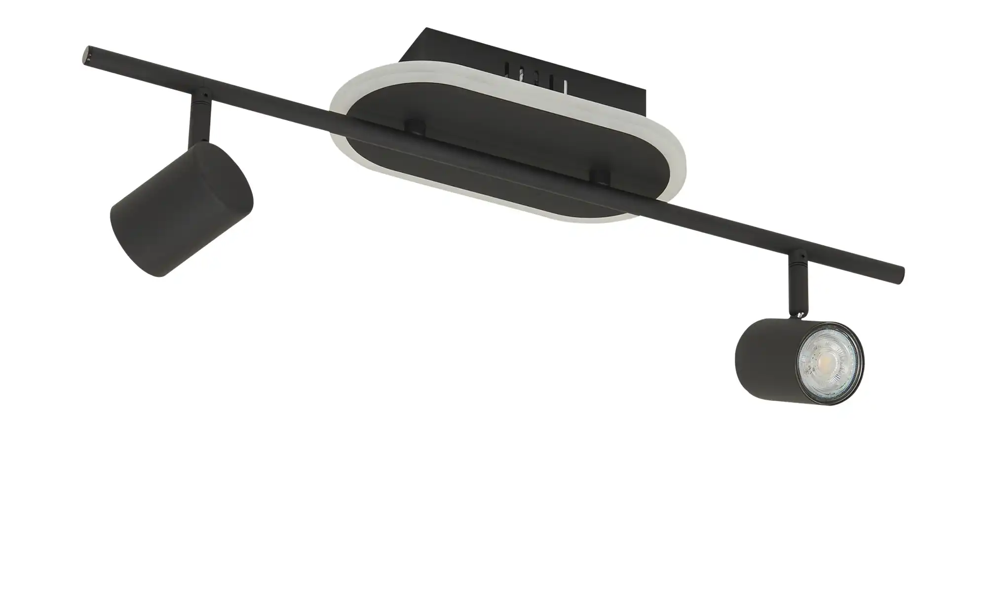 KHG LED-Deckenspot, 2+1-flammig, sandschwarz