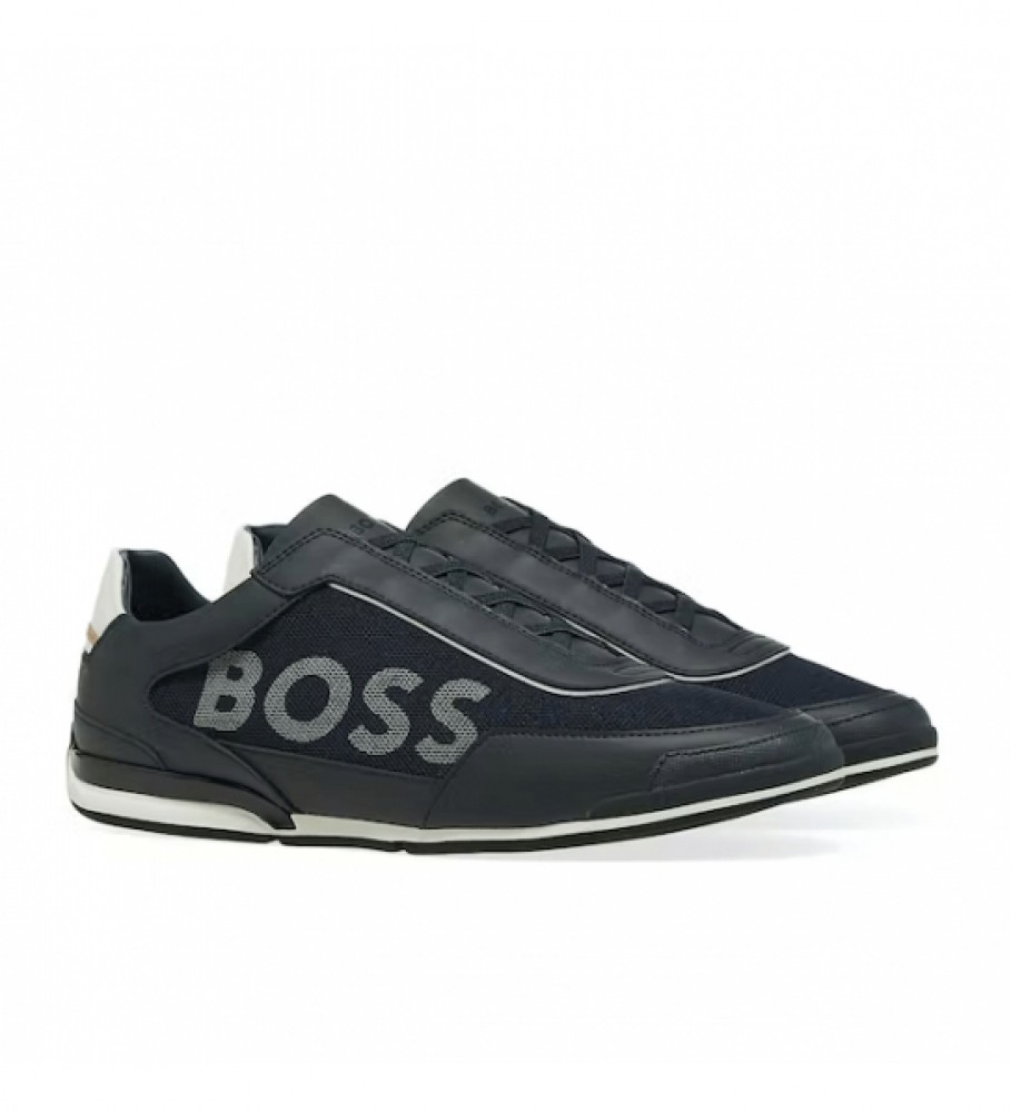 BOSS Saturno Slon Navy Trainers