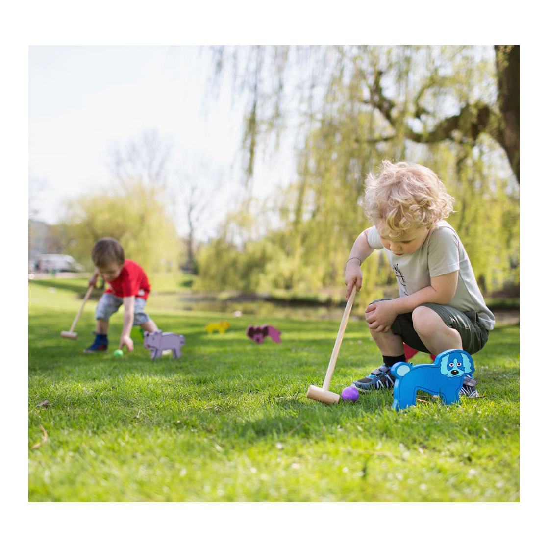 BS Toys Houten Croquet Junior Buitenspel
