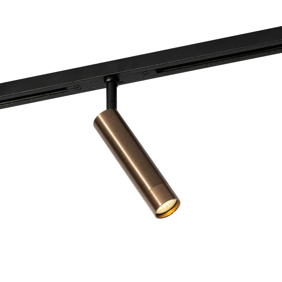 Qazqa opbouwspots slimline uzzy bruin g9