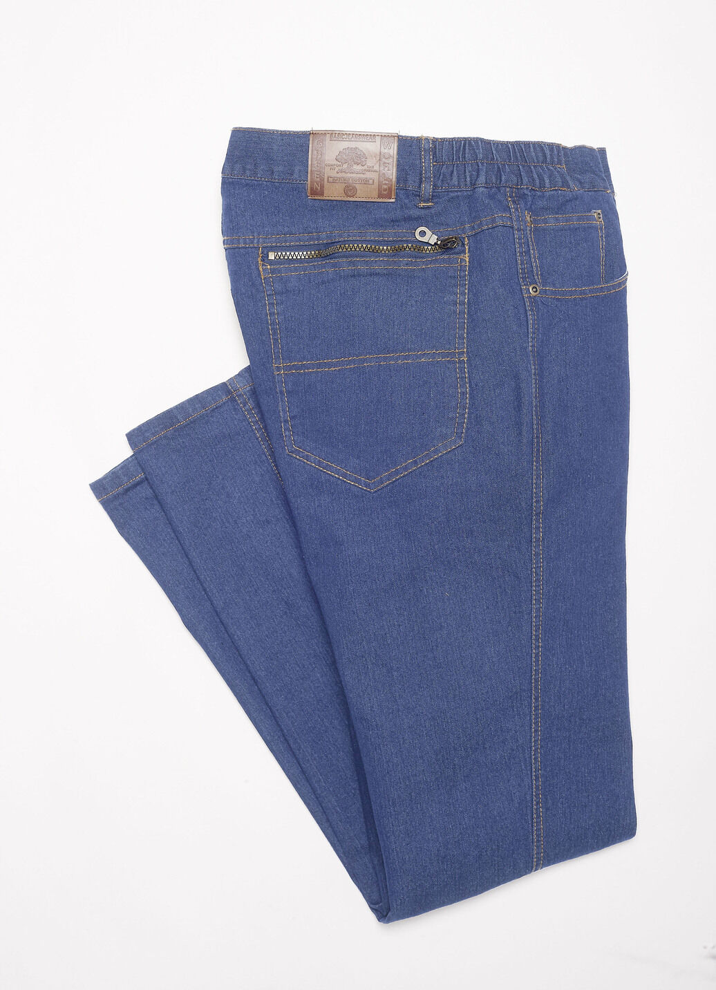 Jeans mit Dehnbundeinsätzen in 3 Farben