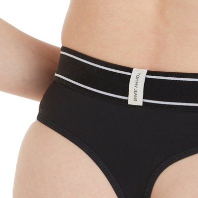 String femme échancrée à empiècement en tulle TOMMY HILFIGER