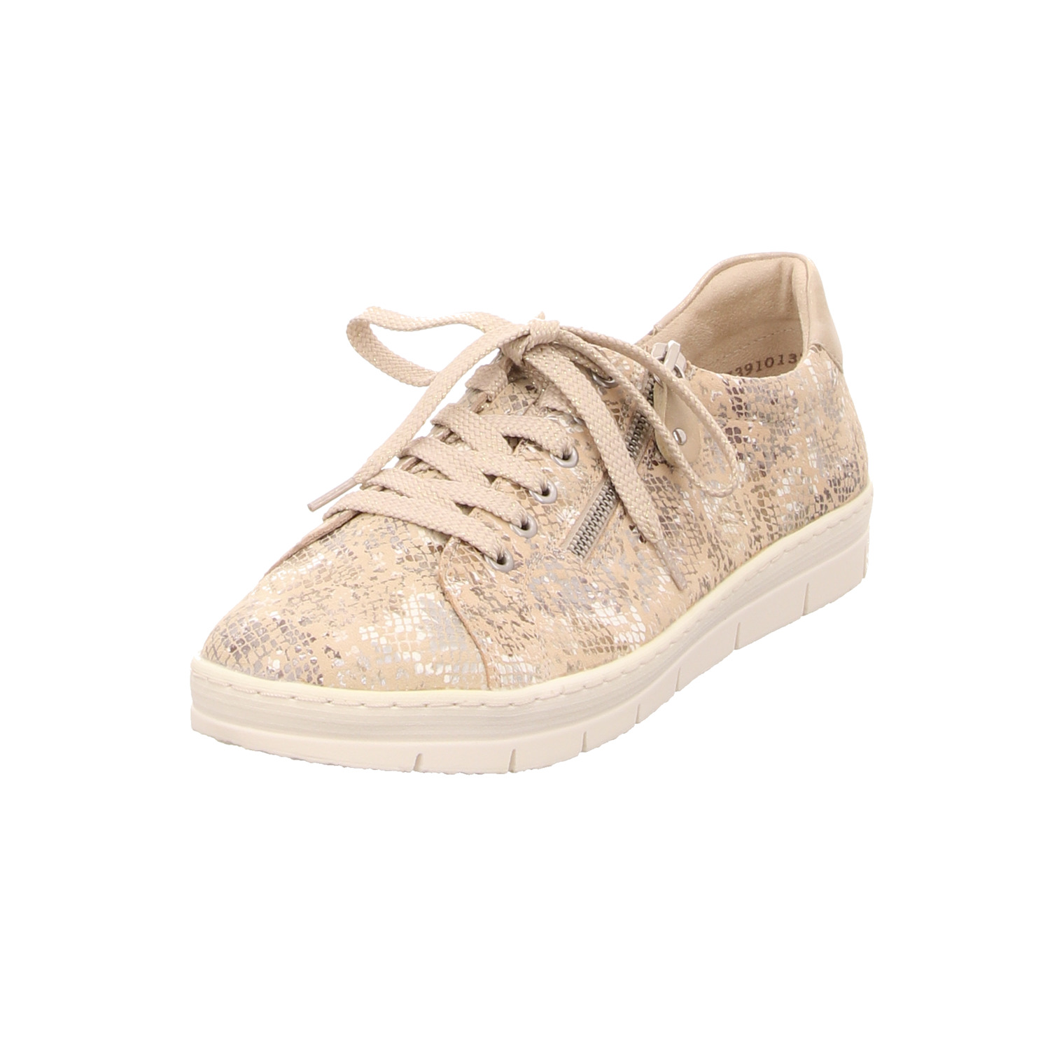 Remonte Schnürhalbschuh beige