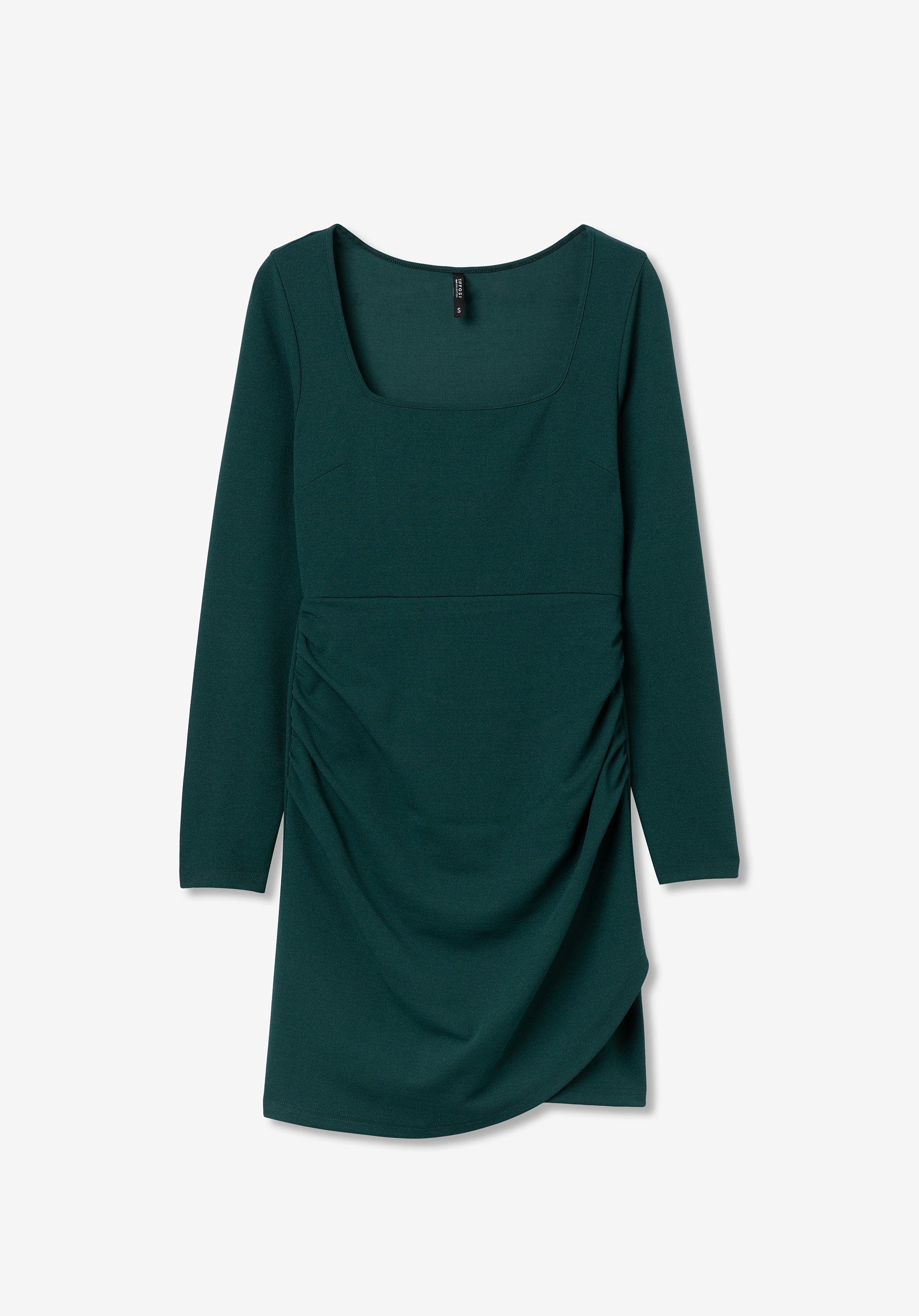 Vestido Curto com Franzidos