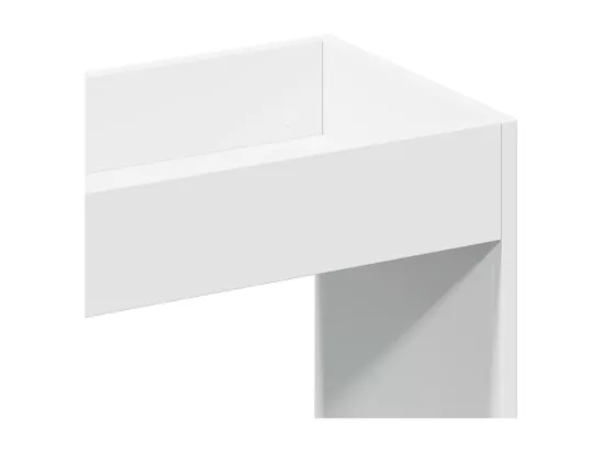 Buffet haut 63x33x180 cm blanc bois d'ingénierie
