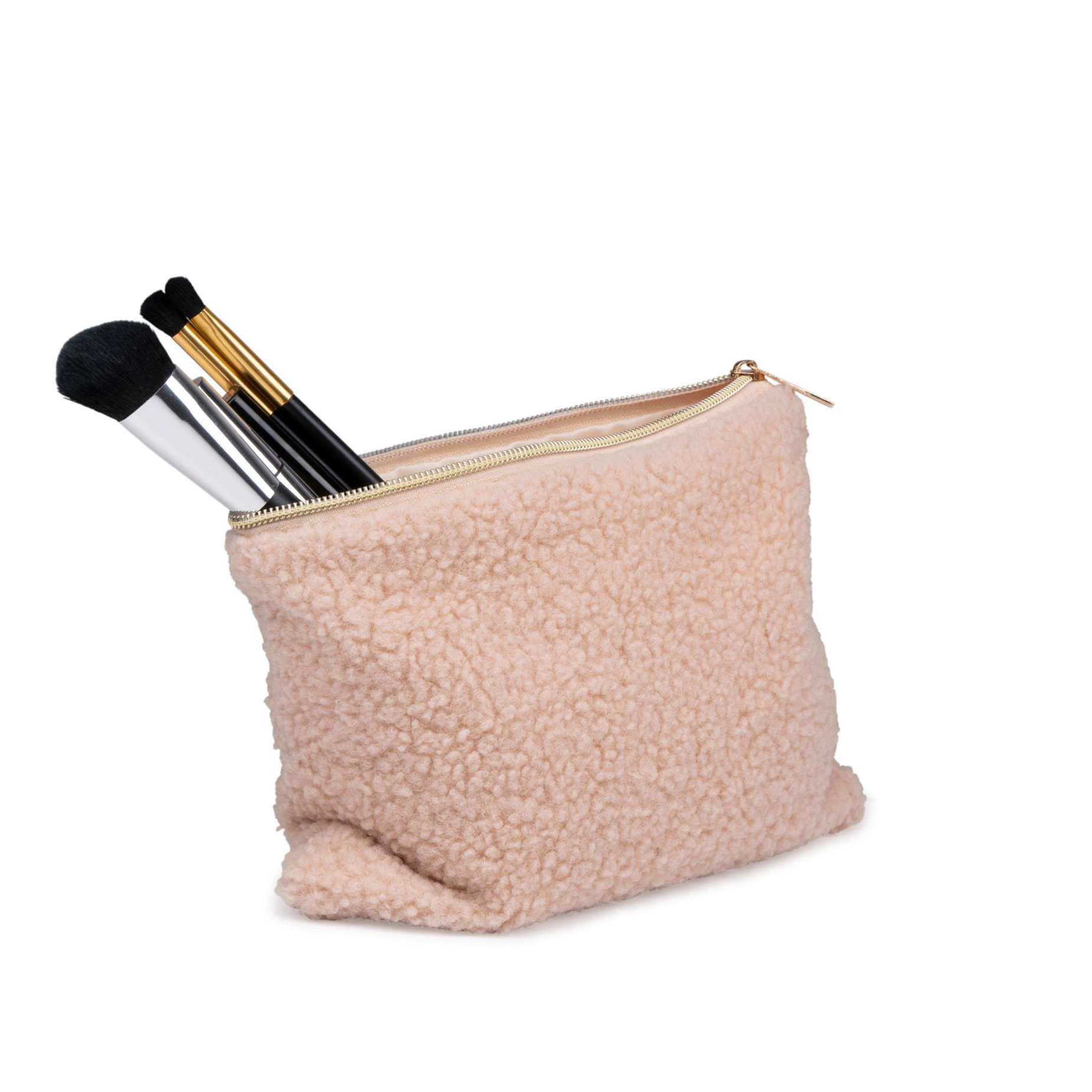 Kosmetiktasche 23 x 19 cm beige