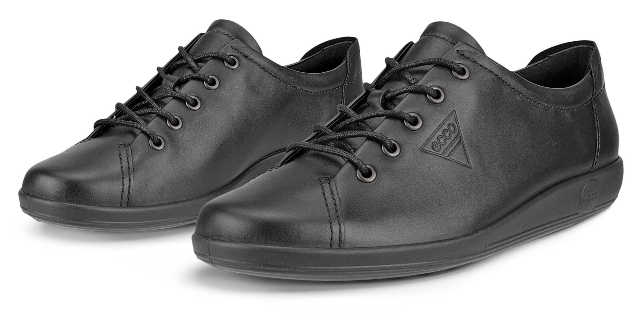 Ecco Schnürschuh »Ecco Soft 2.0«  , Freizeitschuh, Halbschuh, Schnürschuh mit dezenter Logo Prägung