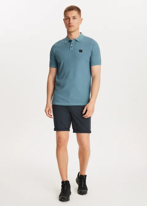 Gebreide polo viggo blauw (BLW.M)