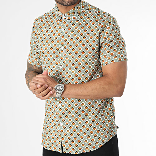Chemise Manches Courtes Vert