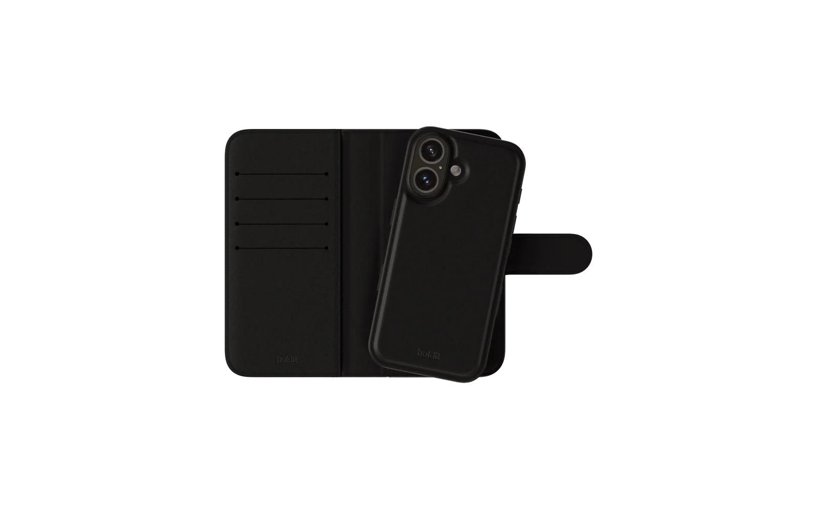 Book Cover Mag iPhone 16 Plus SchwarzSchutzhülle für das Apple iPhone 16 Plus