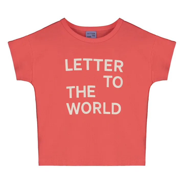 Letter To The World T-Shirt LTTW Coton Bio | Rose