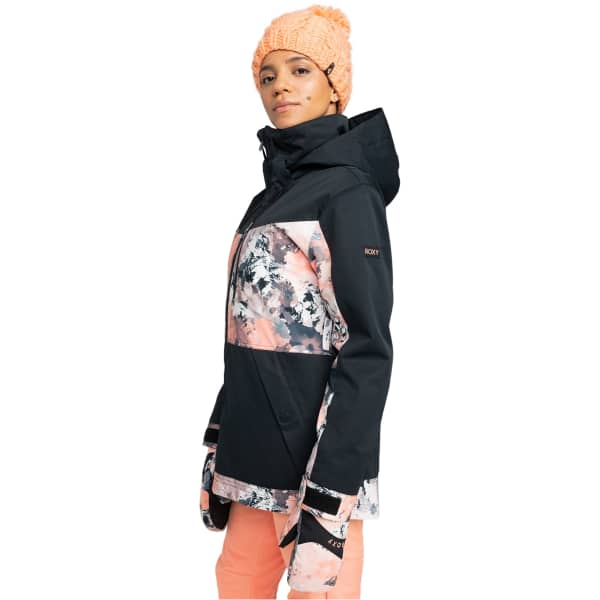 Veste de ski ROXY PRESENCE PARKA PEACH PINK DREAMY PICTURE