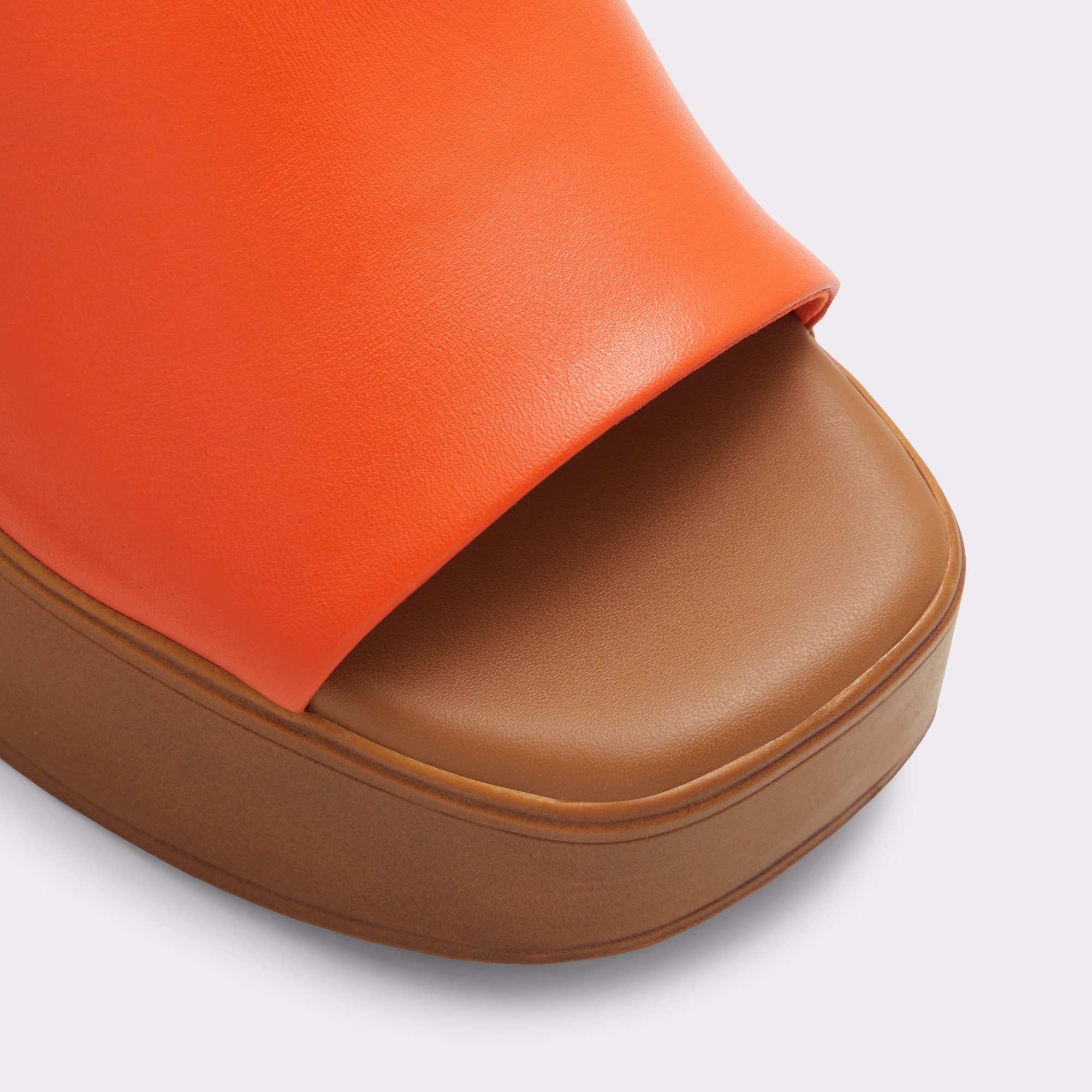 Maysee Bright Orange Women Mule Shoes