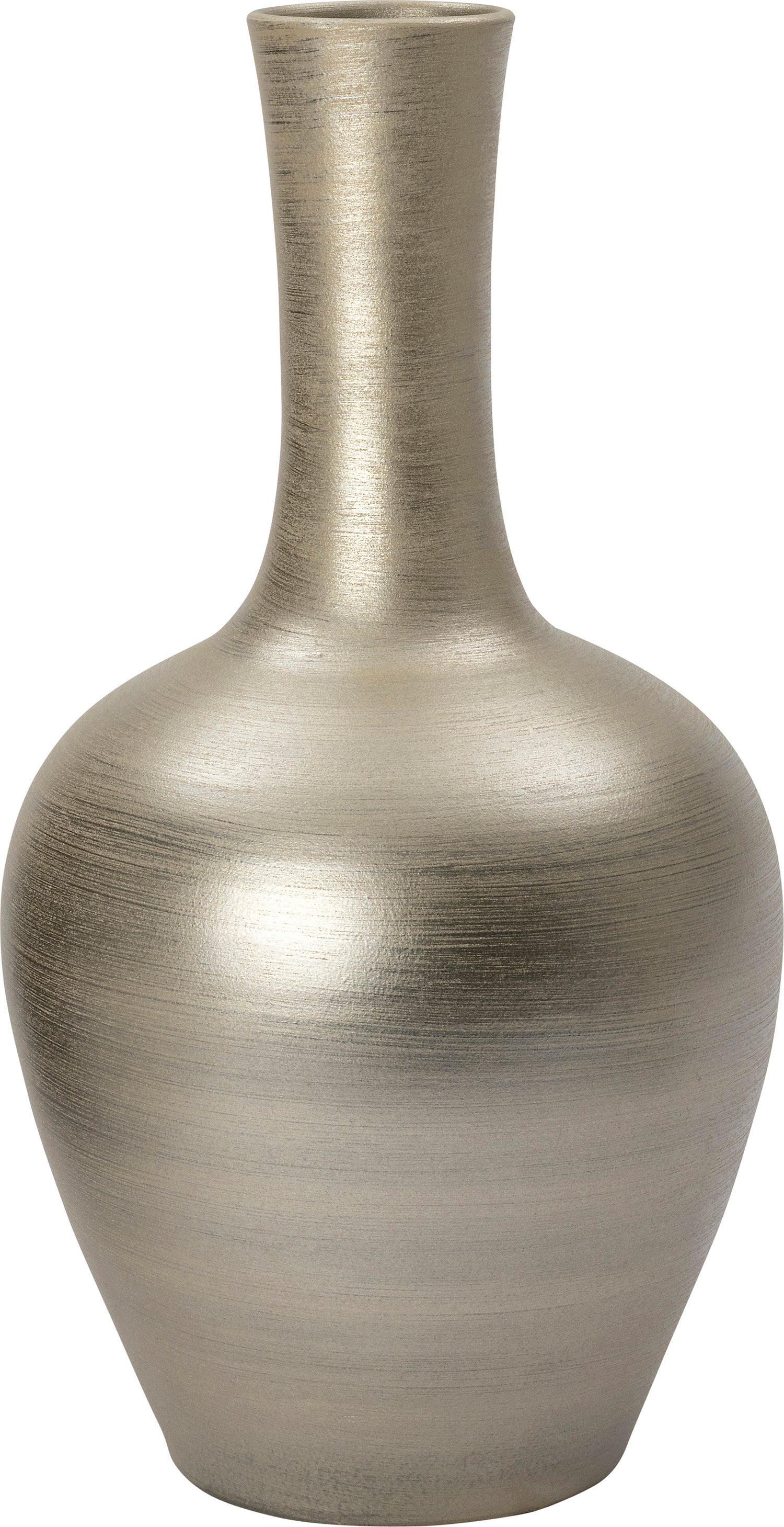Intratuin vaas Nyo zilver D 37 H 70 cm