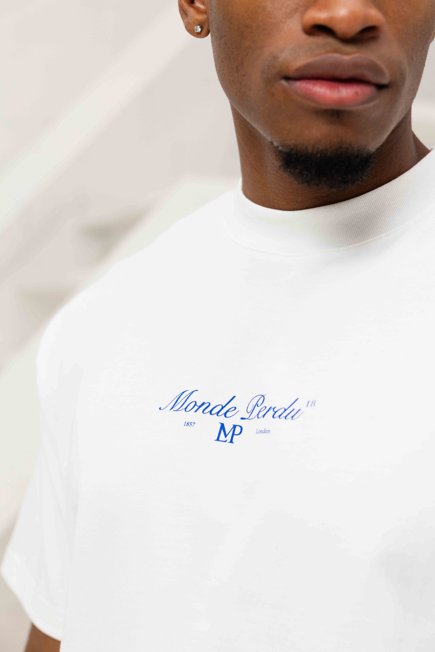 Le Monde Perdu Vinus Ostia T-Shirt Heren Gebroken Wit