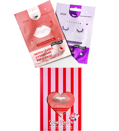 Inuwet Geschenkset - Augenmaske/Lippenmaske - Love Buchstabe
