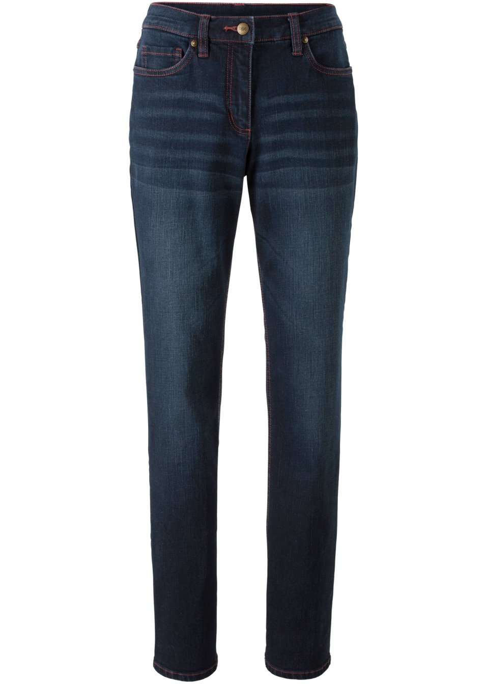Jean extensible à taille confortable, Straight