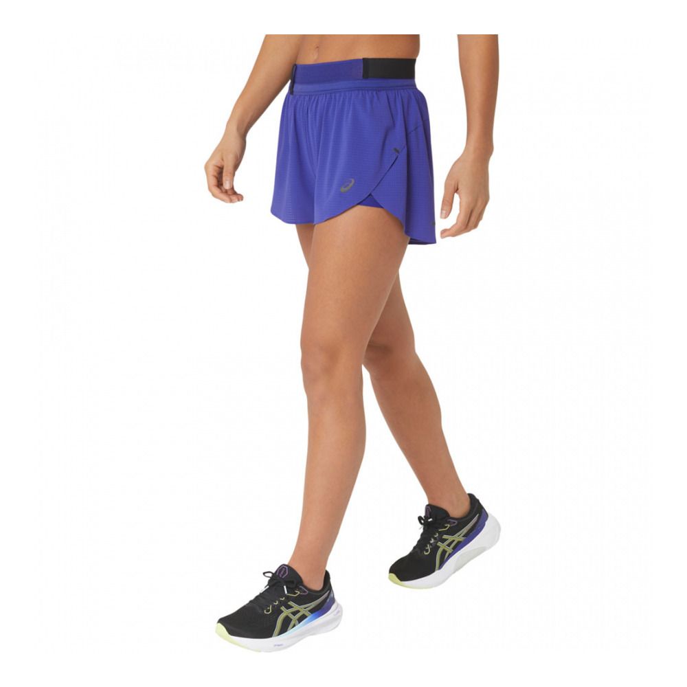 Asics METARUN SPLIT - Short Femme eggplant