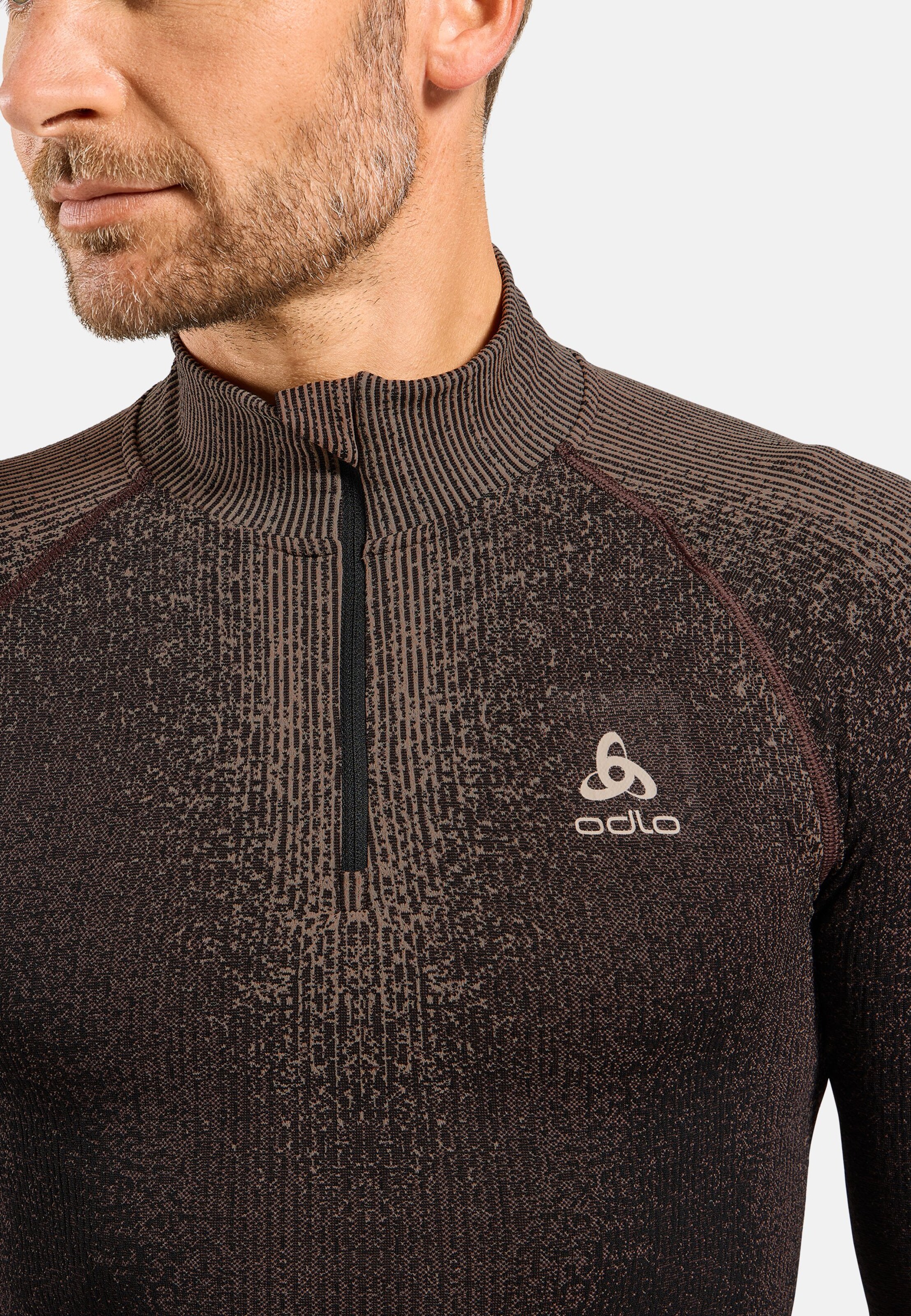 Blackcomb Base Layer Half Zip in fudge