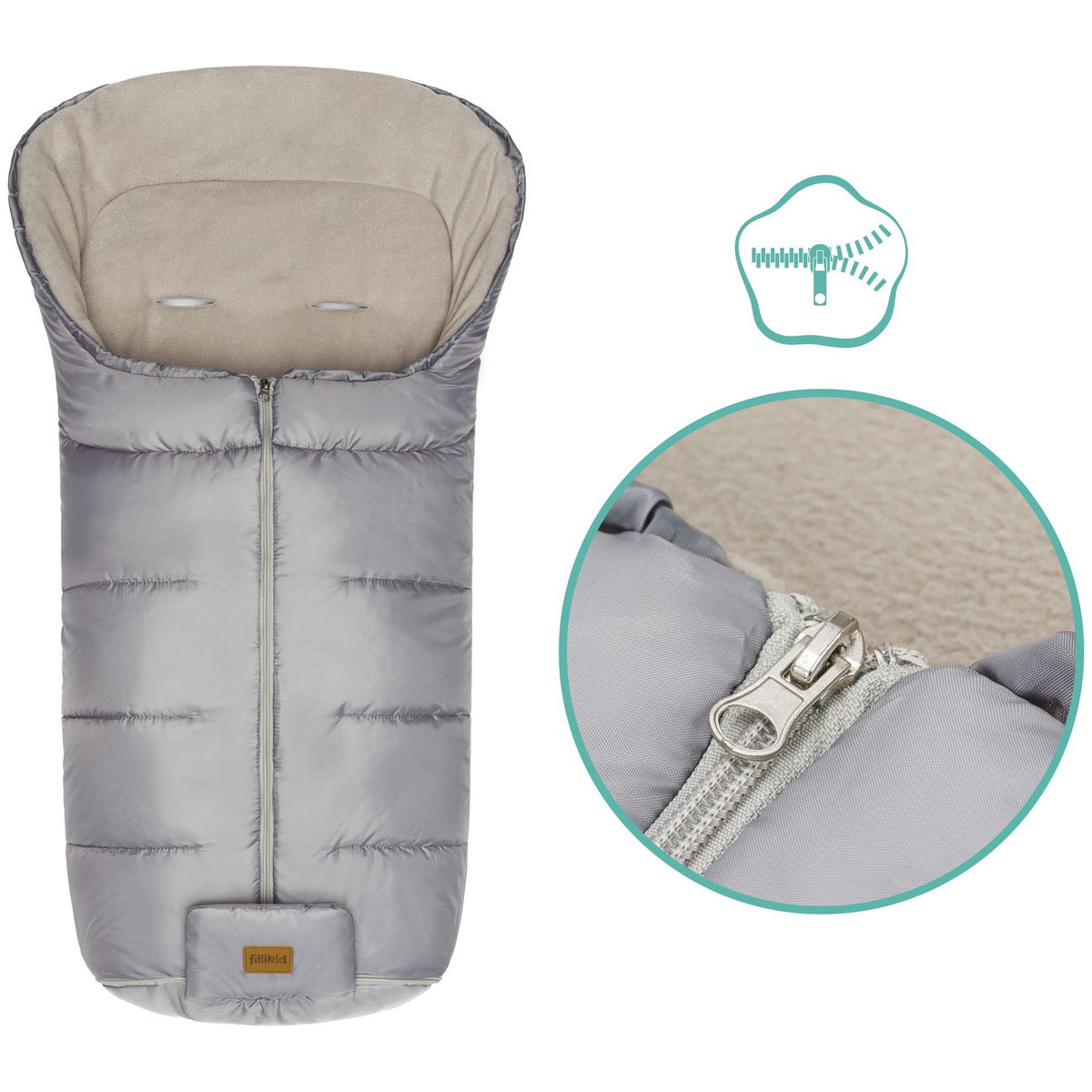fillikidfillikid   Fusssack Eco Big silber