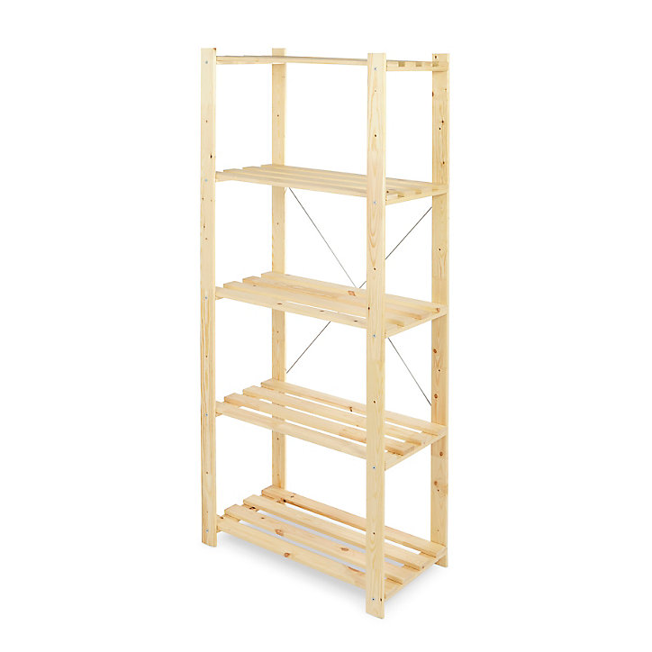 Étagère de garage bois Form Symbios 5 tablettes L. 75 x H. 170 x P. 40 cm