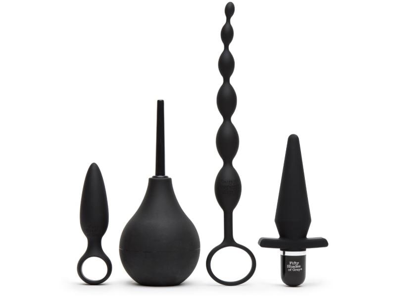 Fifty Shades of Grey Anal Plug Set Take it Slow Schwarz Sexspielzeug Kollektion für die anale Stimulation