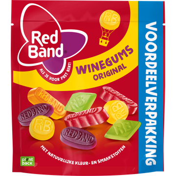 Red Band Winegums Original Voordeelverpakking 365 g