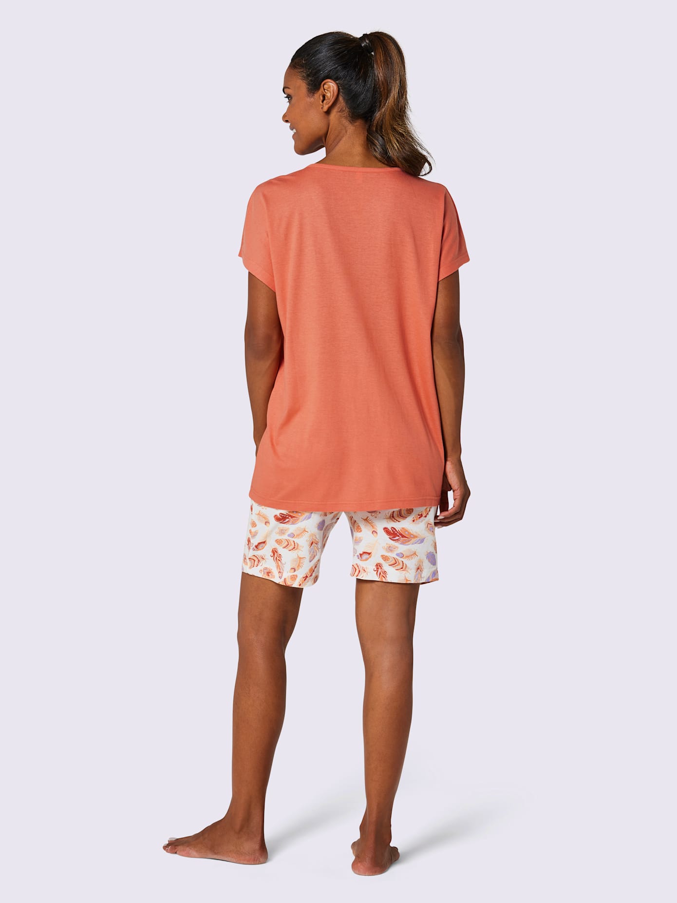 Pyjama court jersey fin