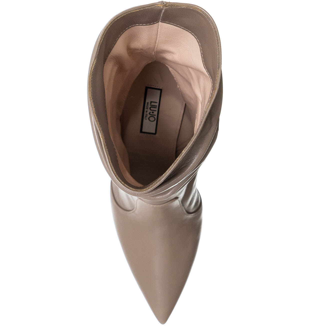 Liu-Jo Bottes en Cuir Alexa taupe - Talon 10 cm