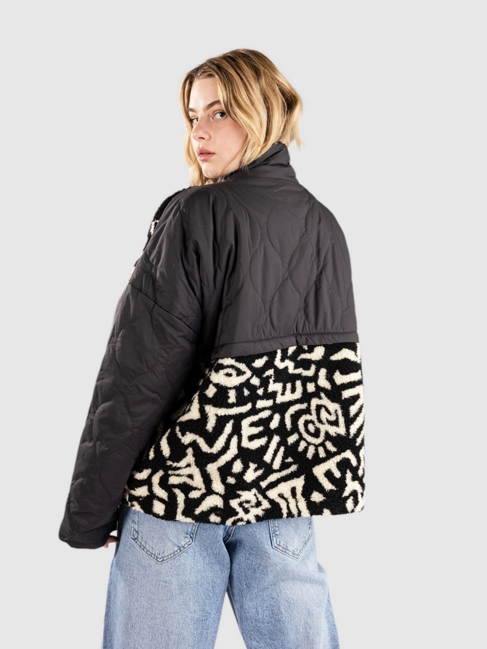 Rip Curl Anti-Series Z/T Fleece Jacket washed black