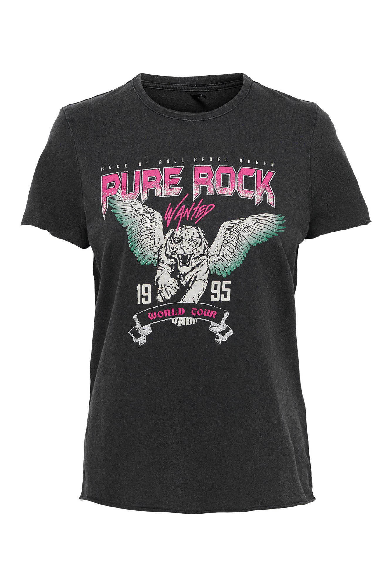 Camiseta de manga curta com gola redonda