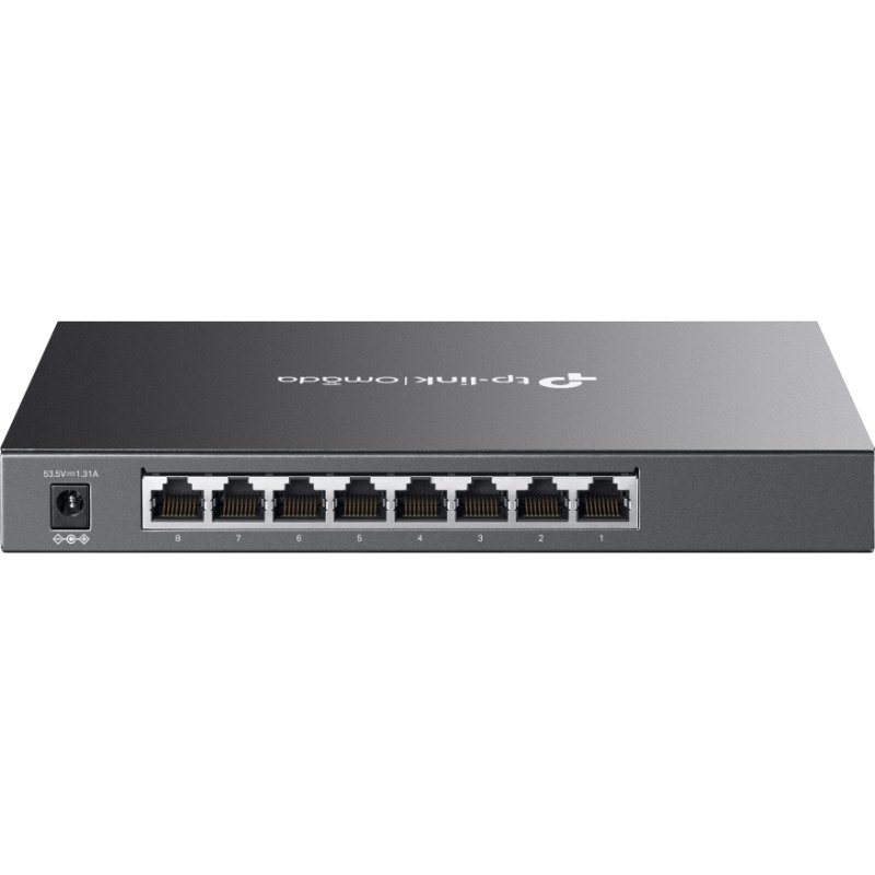 TP-Link Omada TL-SG2008P Géré L2/L2+ Gigabit Ethernet (10/100/1000) Connexion Ethernet, supportant l'alimentation via ce port (PoE) Noir