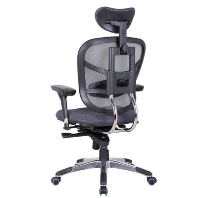 Fauteuil de bureau TECKNET - accoudoirs réglables - appuie-tête réglable - Gris
