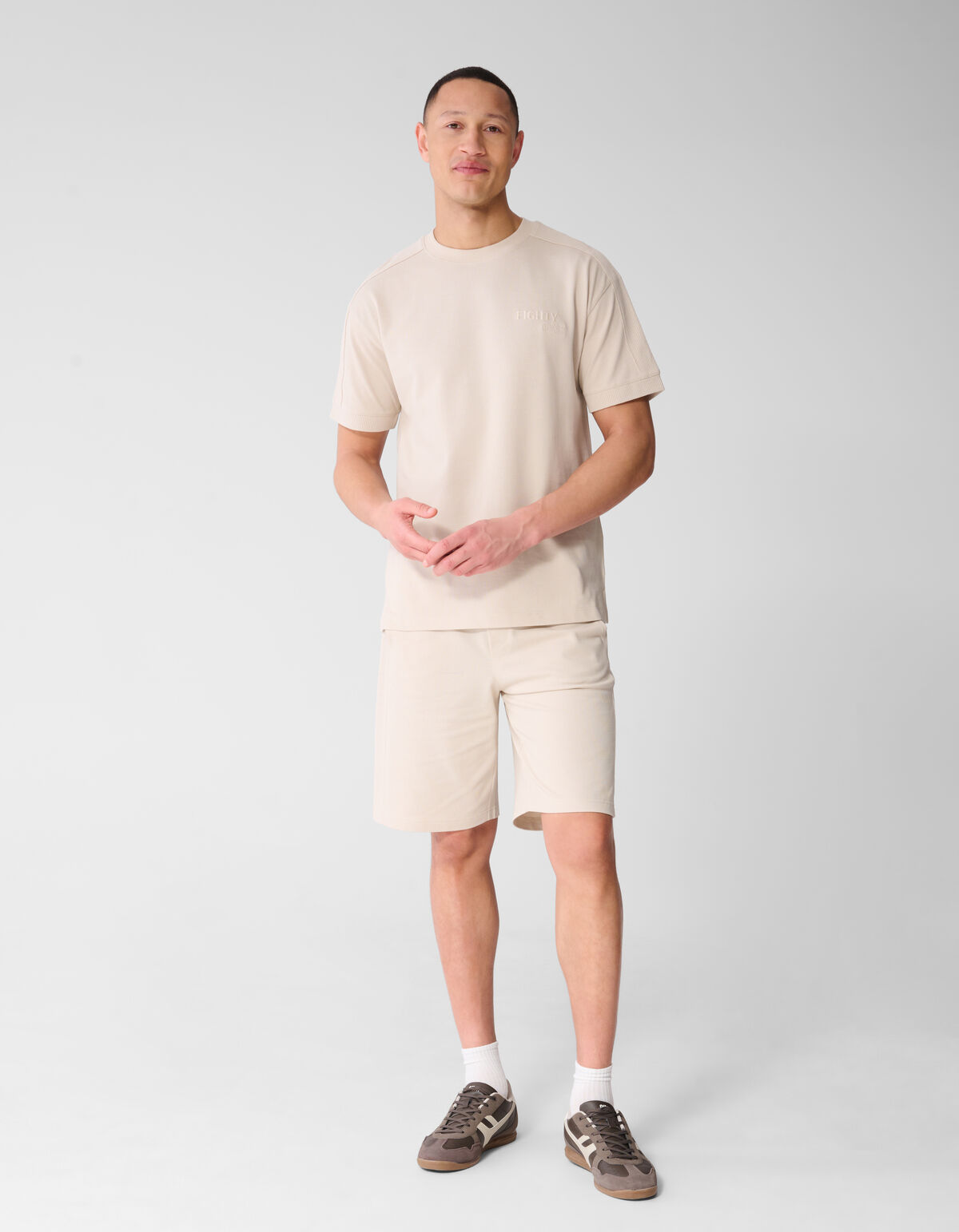 Mesh T-shirt Zand