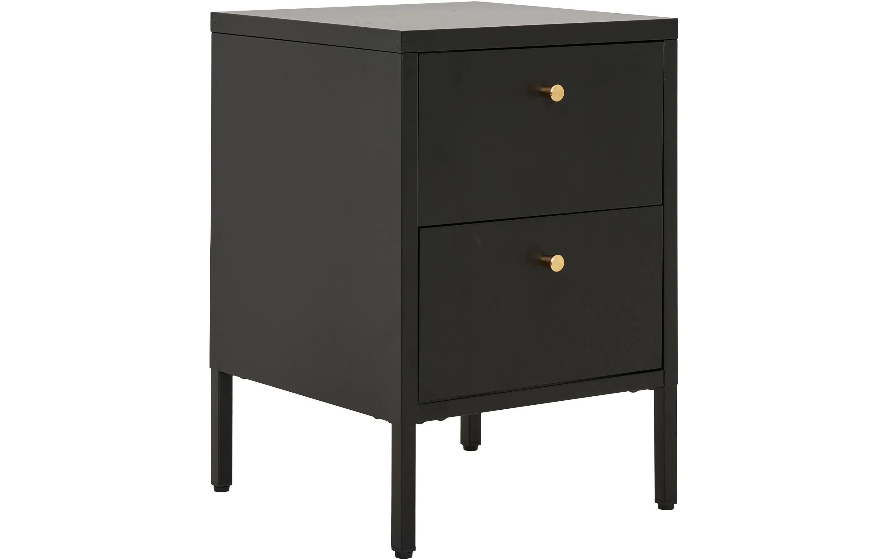 Beistelltisch Dalby 40 x 59.5 cm, Schwarz<br>Nachttisch