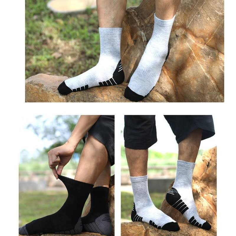 (3 Paar) Gr. L 40-45 Merino Wollsocken Outdoor Wander Socken - Grau