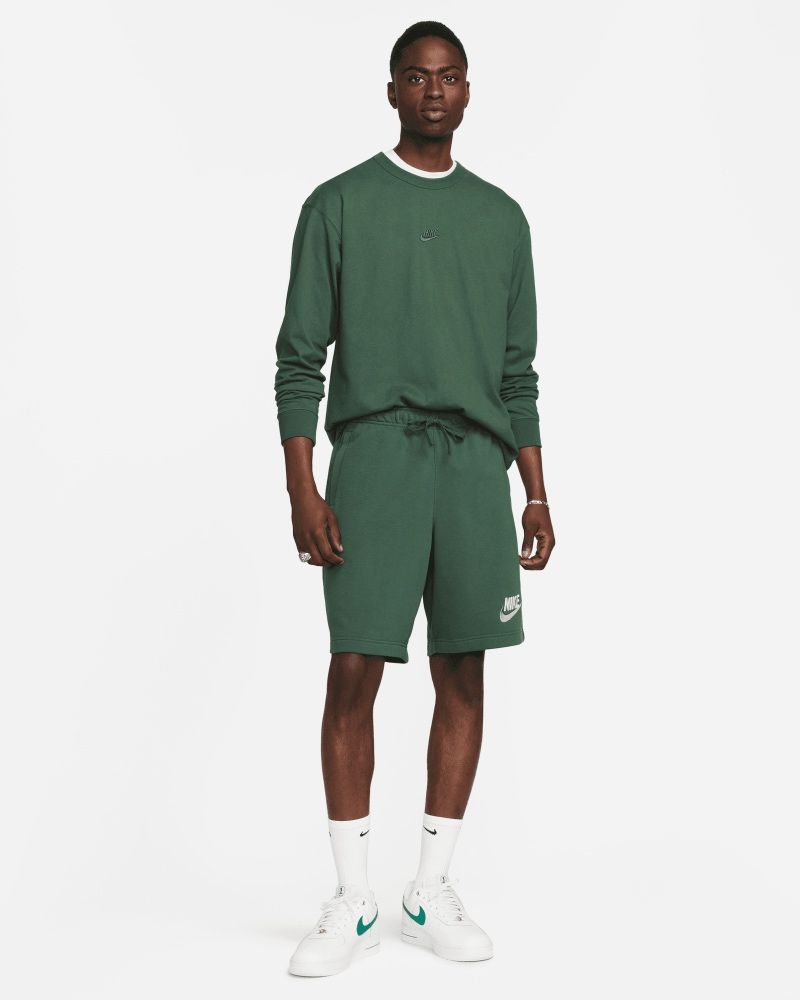 T-shirt manches longues Nike Sportswear Premium Essentials Vert pour homme
