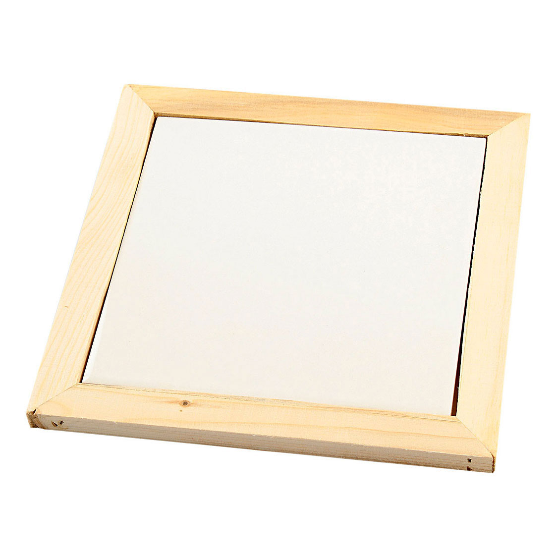 Onderzetter met Houten Lijst 15x15cm, 10st.