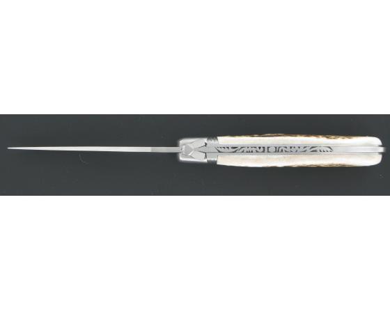 Laguiole Nature 1 Main Bois de Cerf Acier 14C28 Couteau de Poche - Laguiole par Fontenille Pataud