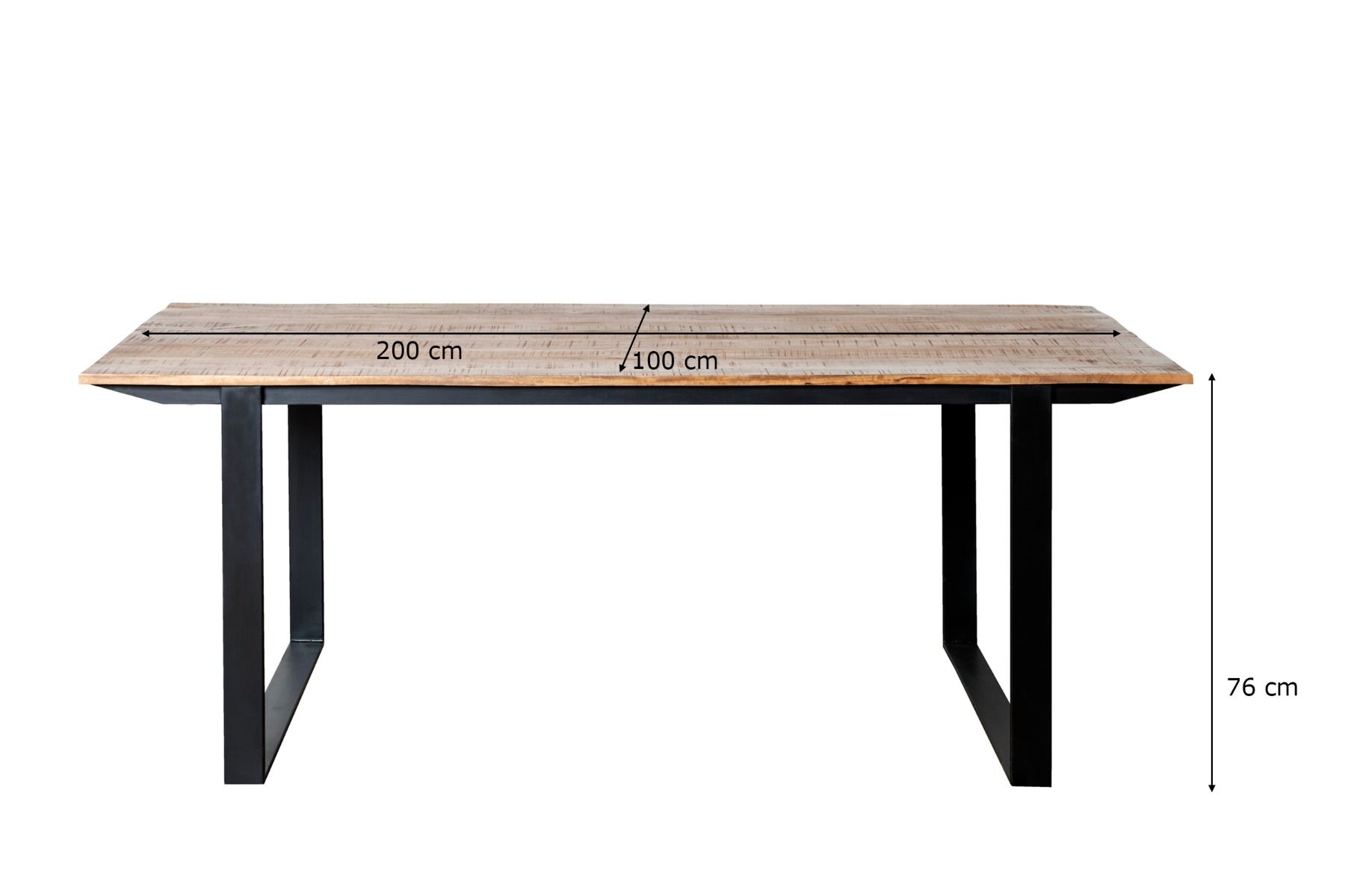 Eettafel Valdez B200 x D100 x H76 cm