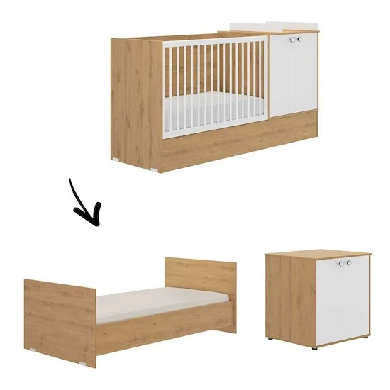 Arthur Lit combiné évolutif   60 x 120 cm   de               Galipette