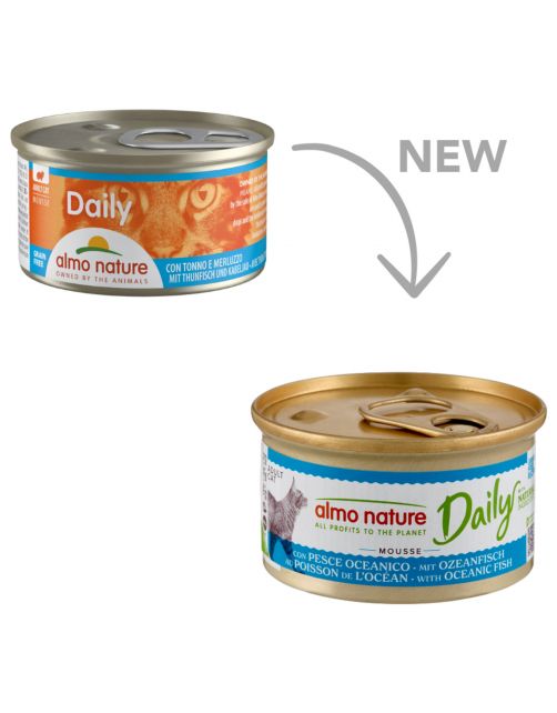 Almo Nature Cat Blik Daily Menu Mousse 85 g - Kattenvoer