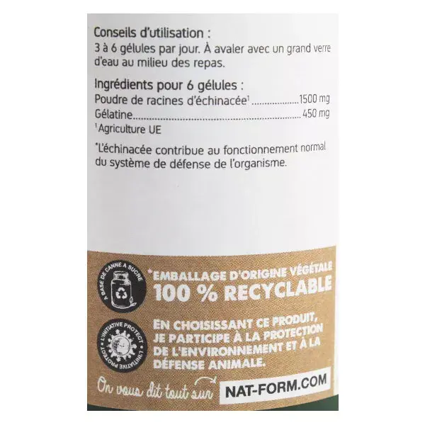 Nat & Form Equinácea Original 200 cápsulas