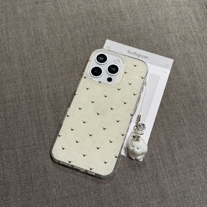 Elliure - Hondenhoesje / Charm / Set - Apple iPhone 16 Pro Max / 16 Pro / 16 Plus / 16 / 15 Pro Max / 15 Pro / 15 Plus / 15 / 14 Pro Max / 14 Pro / 14 Plus / 14 / SE / 13 Pro Max / 13 Pro / 13