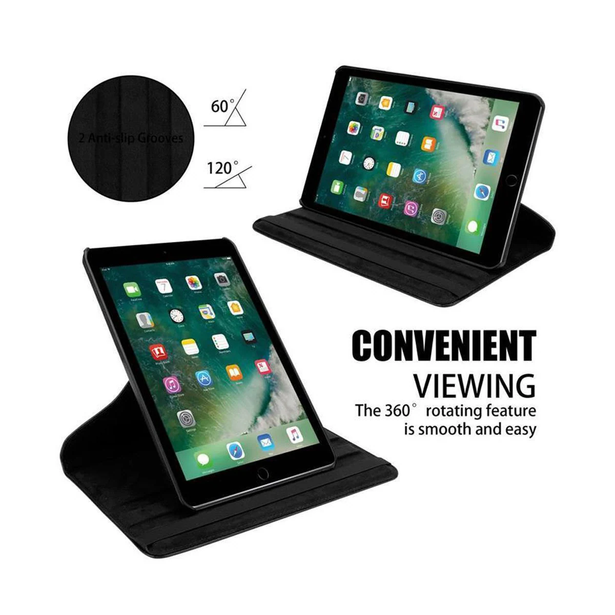 iPad PRO (9.7 tomme) deksel til nettbrett (svart)