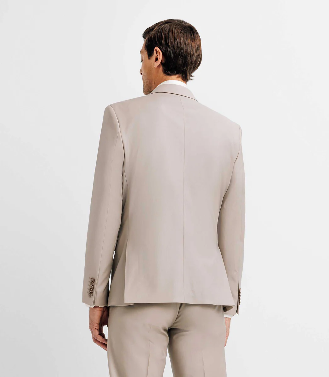 Costume 3 pièces cérémonie beige
