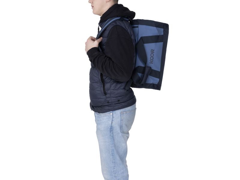KOOR Duffle Bag Sooma 30 l, Blau Wasserabweisende Reisetasche